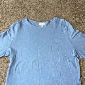 J Jill bottom hem accent t-shirt with  3-4 sleeves - Women's size M